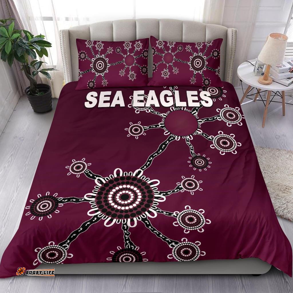 Warringah Bedding Set Sea Eagles Simple Indigenous