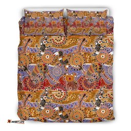 Aboriginal Bedding Sets, Kangaroo Kookaburra Koala Patterns Ver02