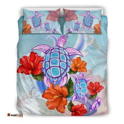 Turtle Hibiscus Bedding Set