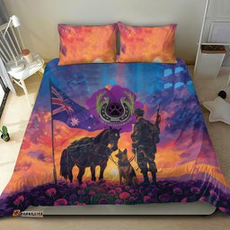 Australia Animals ANZAC Bedding Set Dog And Horse Heroes Also Served
