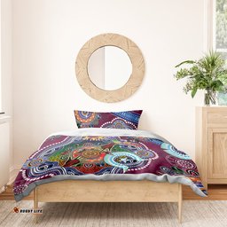 Personalised Broncos NAIDOC Week 2024 Bedding Set Australia Aboriginal Dot Painting DT02