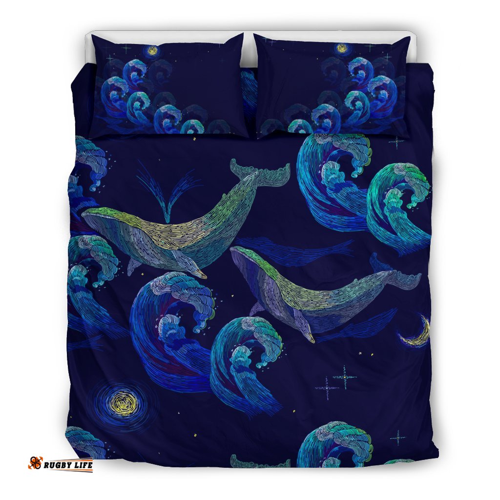 Australia Bedding Sets - Blue Whale Bed Ocean Painting Sets