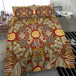 Aboriginal Art Dot Vibes Bedding Set Indigenous - NO.2