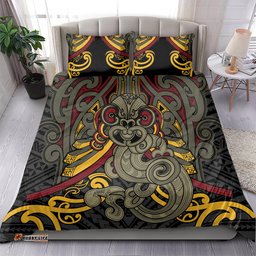 Maori Hei Tiki Tribal Tattoo Bedding Set