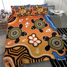 Aboriginal Bedding Set - Indigenous Art Patterns Ver04