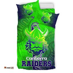 Raiders Rugby Bedding Set - Custom Anzac Raiders Rugby Gradient Style Bedding Set RLT13