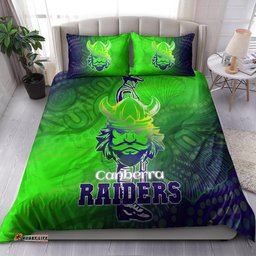 Raiders Rugby Bedding Set - Custom Anzac Raiders Rugby Gradient Style Bedding Set RLT13
