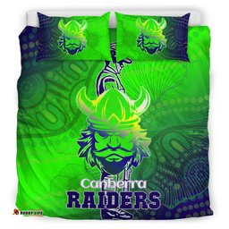 Raiders Rugby Bedding Set - Custom Anzac Raiders Rugby Gradient Style Bedding Set RLT13