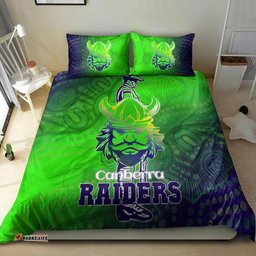 Raiders Rugby Bedding Set - Custom Anzac Raiders Rugby Gradient Style Bedding Set RLT13
