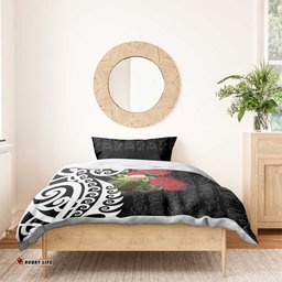New Zealand Kakapo Christmas Bedding Set Meri Kirihimete Pohutukawa Flowers