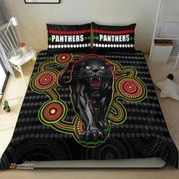 Panthers Indigenous Bedding Set Version Black Alternate