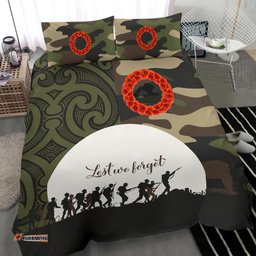 Anzac Maori Bedding Set Lest For Get