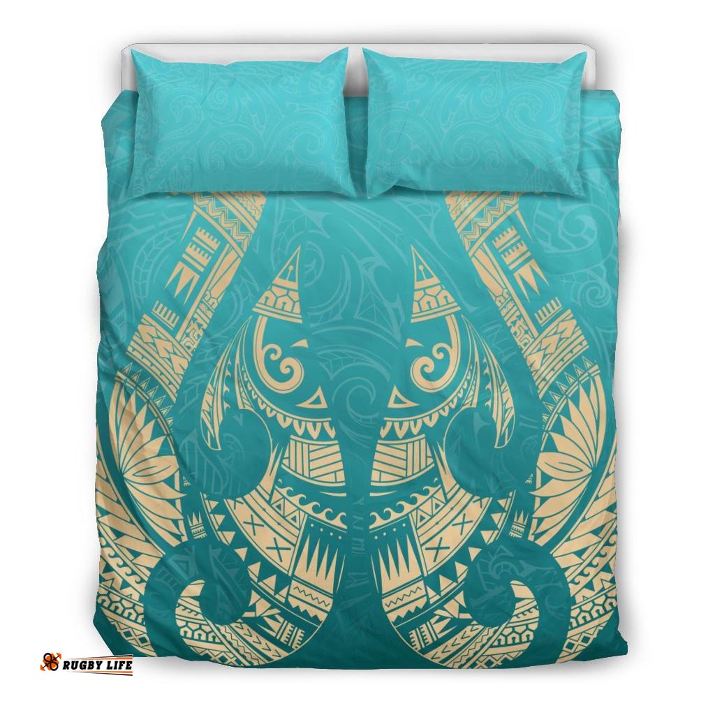 New Zealand Maori Hei Matau Tattoo Bedding Set