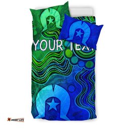 Custom Aboriginal Bedding Set , Torres Strait Islands Flag