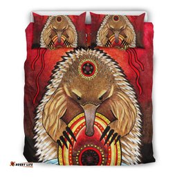 Custom Aboriginal Bedding Set - Australian Echidna