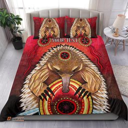 Custom Aboriginal Bedding Set - Australian Echidna