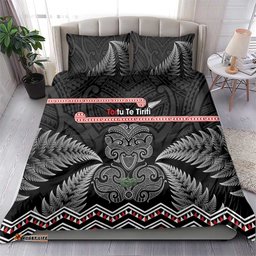 Aotearoa Toitu Te Tiriti Bedding Set Stand Together! Stand Stronger! NZ Tiki