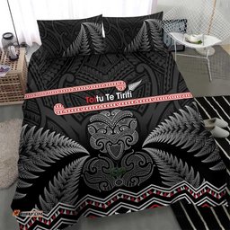 Aotearoa Toitu Te Tiriti Bedding Set Stand Together! Stand Stronger! NZ Tiki
