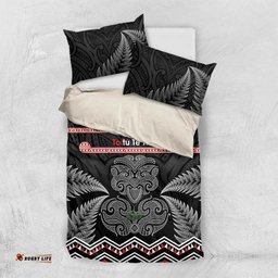 Aotearoa Toitu Te Tiriti Bedding Set Stand Together! Stand Stronger! NZ Tiki