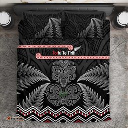 Aotearoa Toitu Te Tiriti Bedding Set Stand Together! Stand Stronger! NZ Tiki
