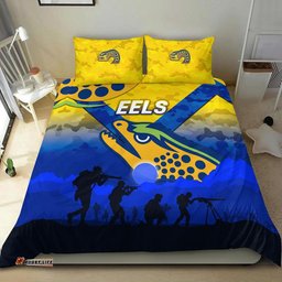 Parramatta Eels ANZAC 2022 Bedding Set Simple Style Gold