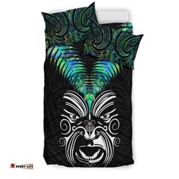 New Zealand Maori Moko Bedding Set Paua Shell