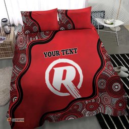 Custom Melbourne Renegades Bedding Set Indigenous Art Grunge Style