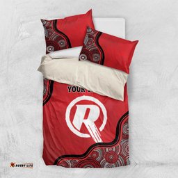 Custom Melbourne Renegades Bedding Set Indigenous Art Grunge Style