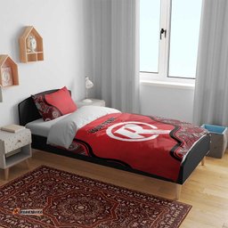 Custom Melbourne Renegades Bedding Set Indigenous Art Grunge Style