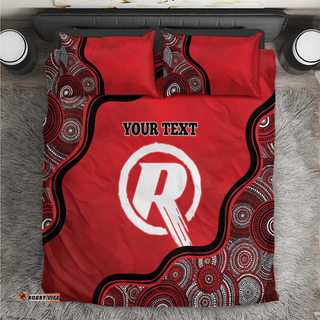 Custom Melbourne Renegades Bedding Set Indigenous Art Grunge Style