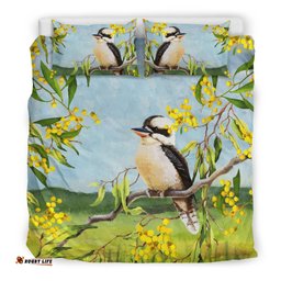 Australia Bedding Sets - Kookaburra Bed Golden Wattle Landscape Art Sets
