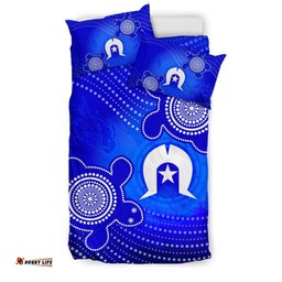 Torres Strait Islanders Bedding Set - Torres Symbol With Turtle