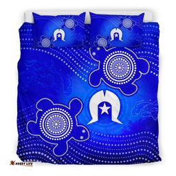 Torres Strait Islanders Bedding Set - Torres Symbol With Turtle
