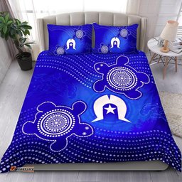 Torres Strait Islanders Bedding Set - Torres Symbol With Turtle