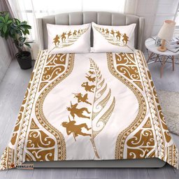 New Zealand Haka Fern Bedding Set Beige