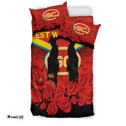 Gold Coast Suns Anzac Day Bedding Set - Indigenous Art -