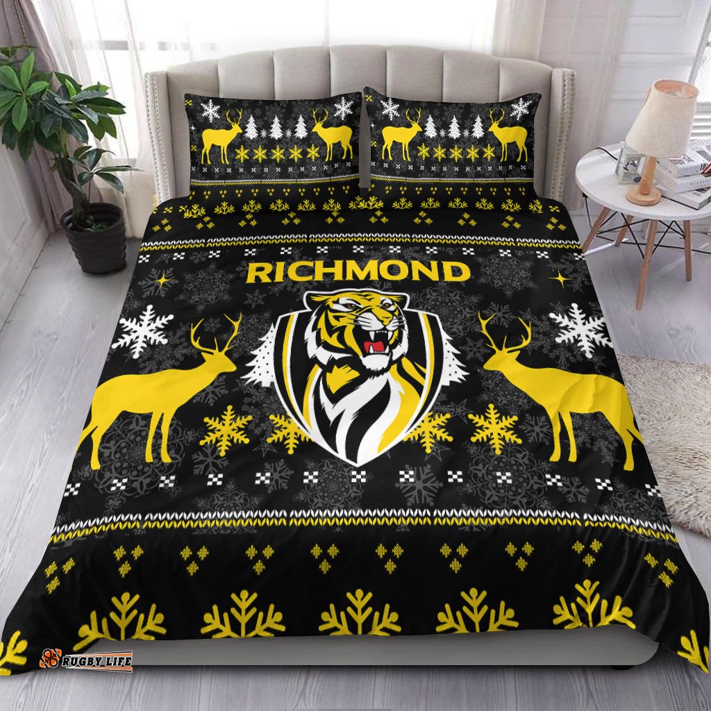 Richmond Football Club Bedding Set - Christmas Ugly Style -