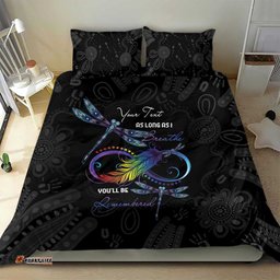 Personalised Australia Indigenous Memorial Bedding Set As Long As I Breathe You'll Be Remembered