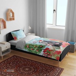 Australia Christmas Bedding Set Merry Wombat mas Watercolor Style