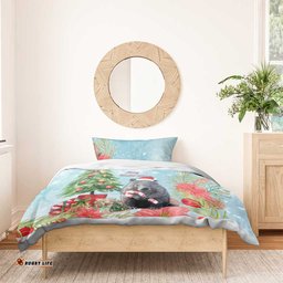 Australia Christmas Bedding Set Merry Wombat mas Watercolor Style