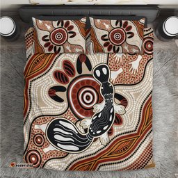 Aboriginal Dots Art Painting with Platypus Bedding Set No 3