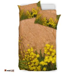 Australia Bedding Sets - Golden Wattle Bed Vintage Landscape Art Sets