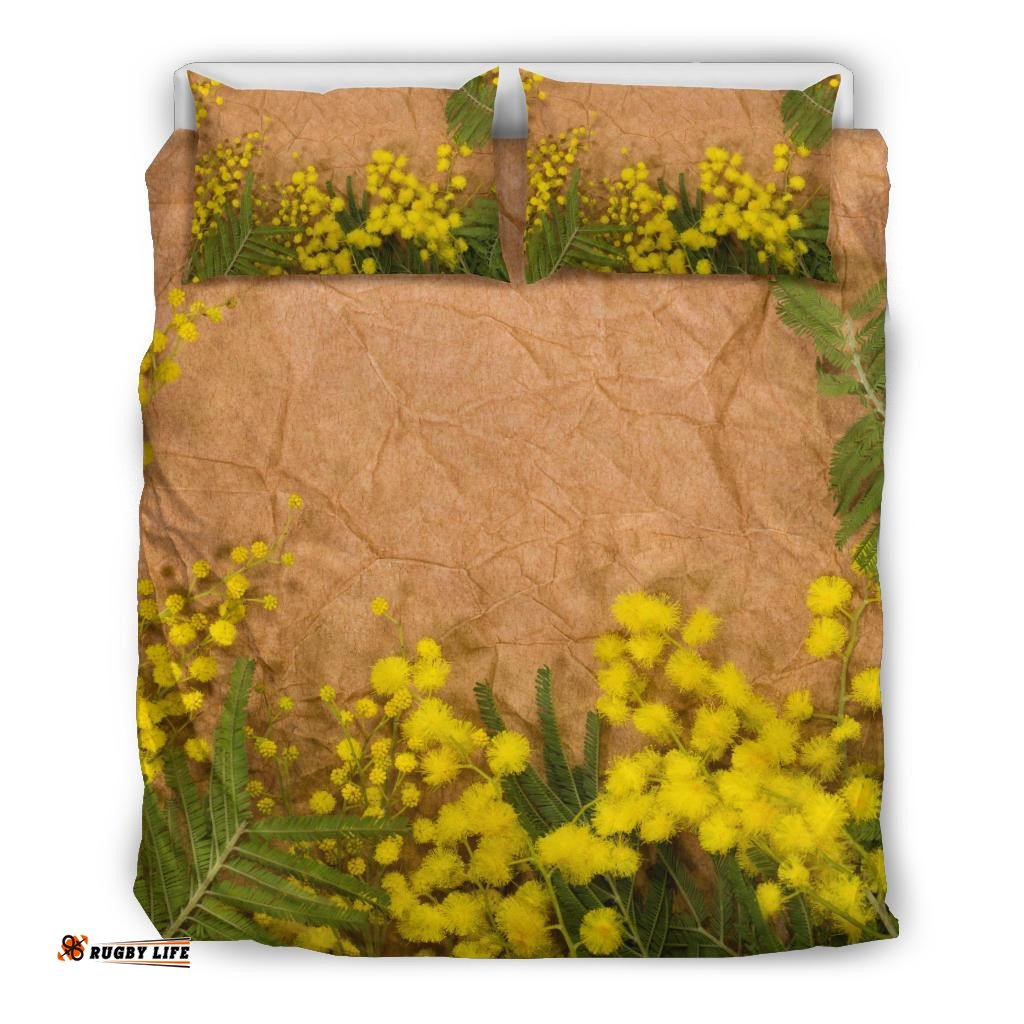 Australia Bedding Sets - Golden Wattle Bed Vintage Landscape Art Sets