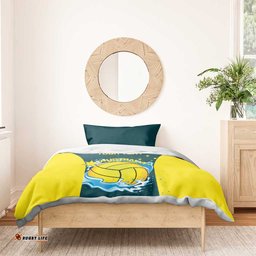 Custom Australia Water Polo 2024 Bedding Set Aussie Shark National Color Version