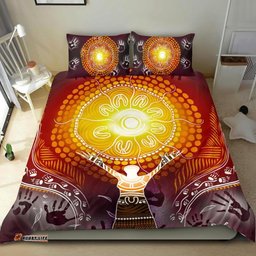 Aboriginal Bedding Set NAIDOC Week - Because Of Her, We Can