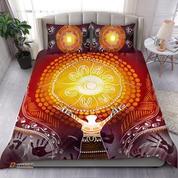 Aboriginal Bedding Set NAIDOC Week - Because Of Her, We Can