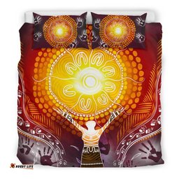 Aboriginal Bedding Set NAIDOC Week - Because Of Her, We Can
