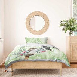 Australia Gumtree And Kookaburra Bedding Set Aboriginal Art Watercolor Style