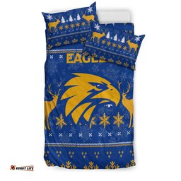 West Coast Eagles Club Bedding Set Christmas Ugly Style