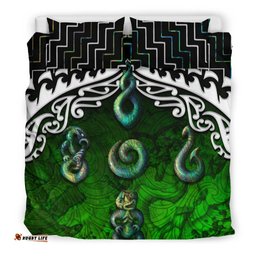 New Zealand Maori Symbols Poutama Bedding Set